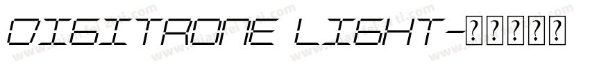 Digitrone Light字体转换